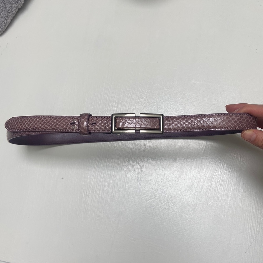 Leather Pink Belt